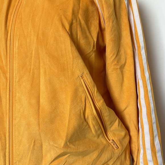 Adidas Yellow Suede Tracksuit Jacket - Picture 3 of 5